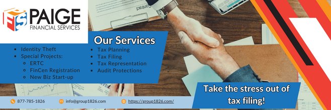 Paige Financial Services banner