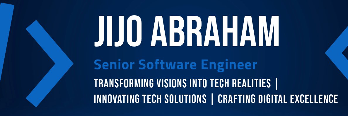 Jijo Abraham banner