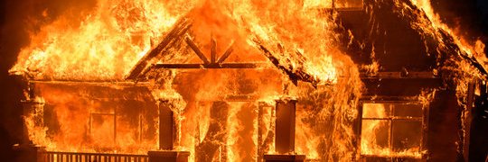 Burnt Down House banner