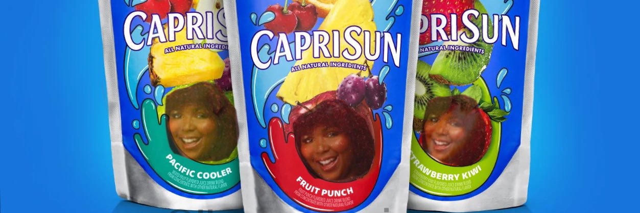 Lizzo’s Capri-Sun 🧃 banner