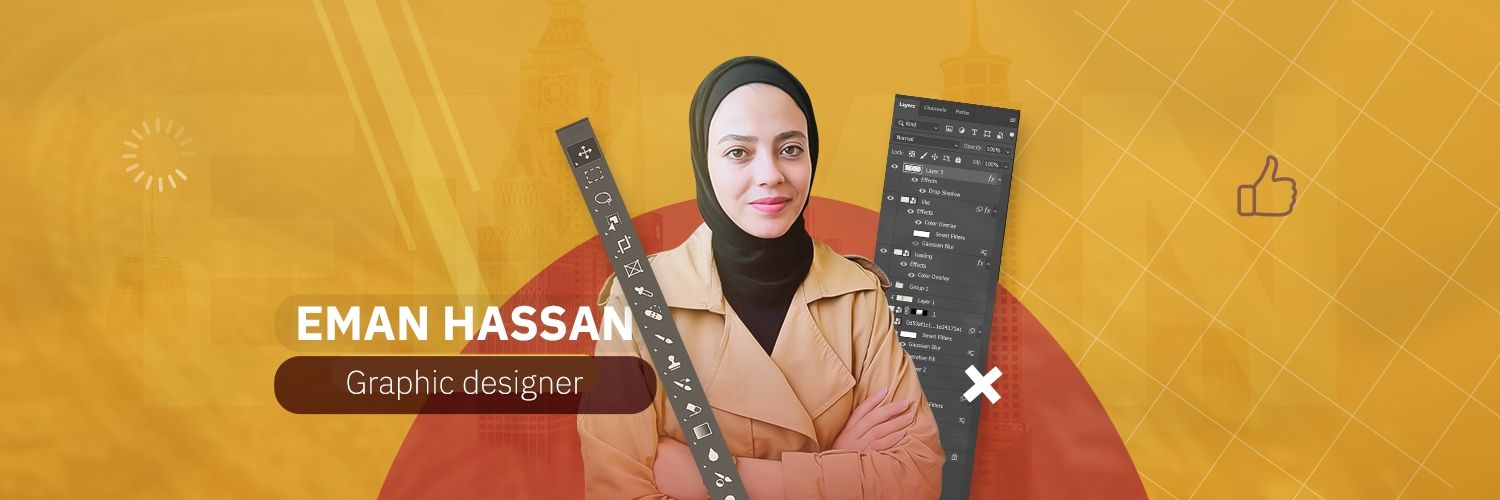 إيمان حسان || مصممة جرافيك banner