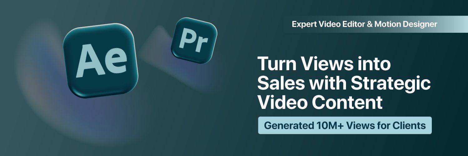 Muhammad Azkar | Video Editor banner