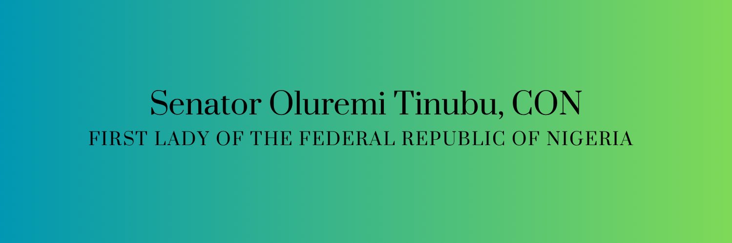 Sen Oluremi Tinubu, CON's banner