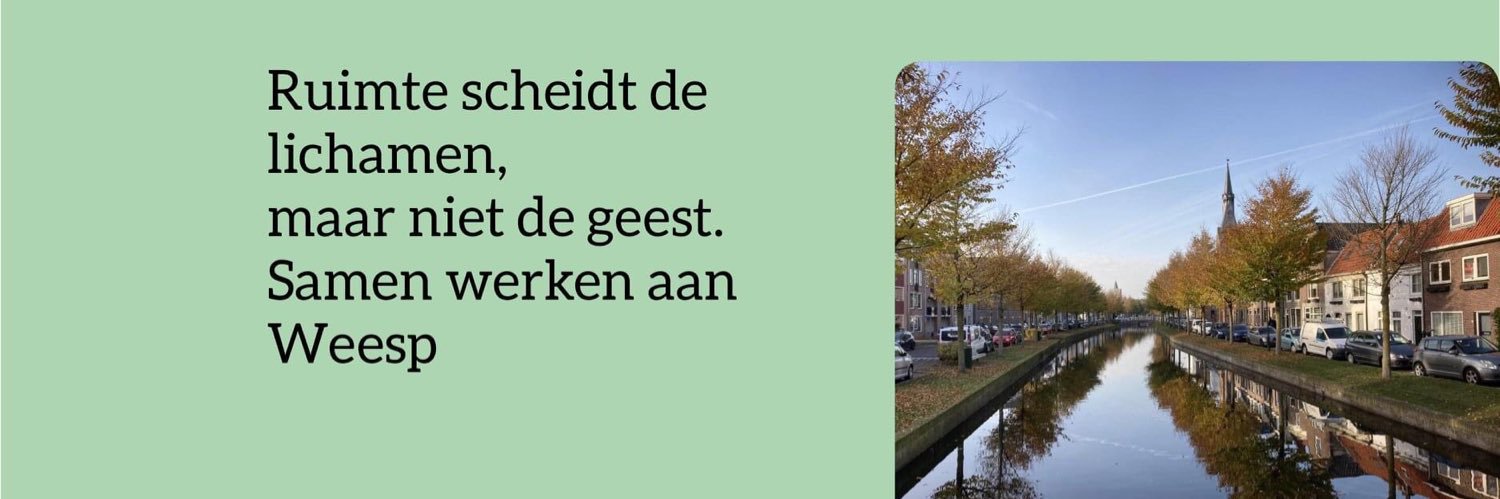 D66 Weesp Driemond banner