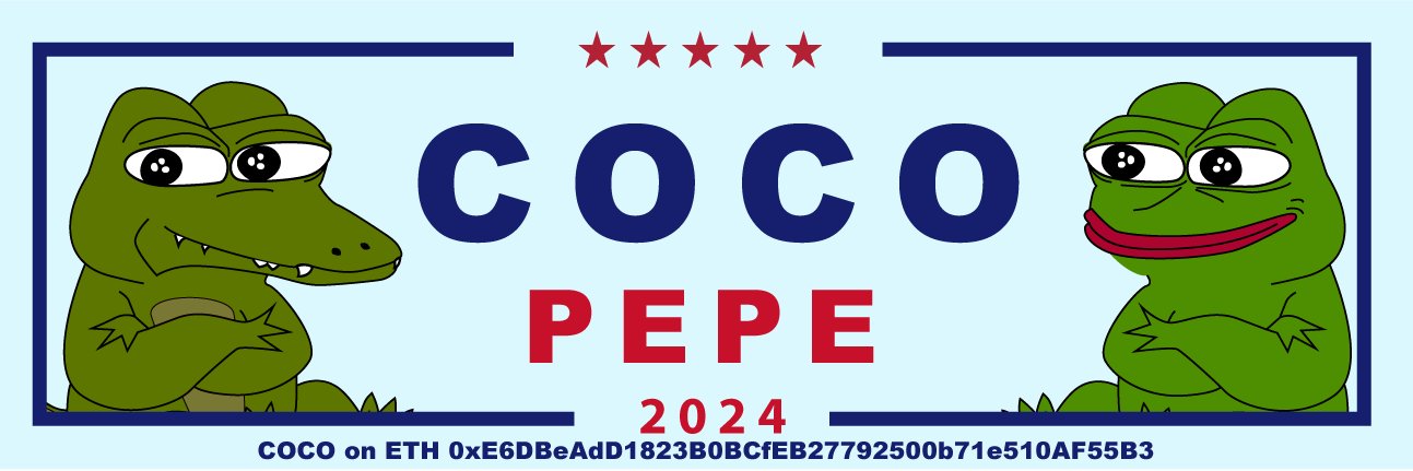 The $COCO Eth Token banner