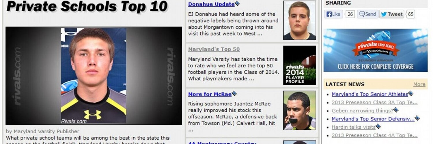 Maryland Varsity banner