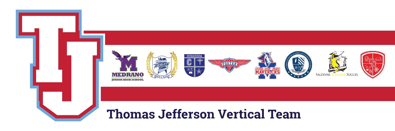 Thomas Jefferson Vertical Team banner