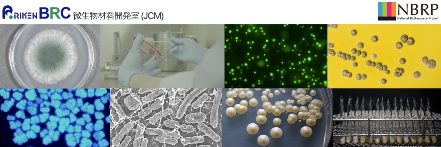 理研BRC 微生物材料開発室（JCM）'s banner
