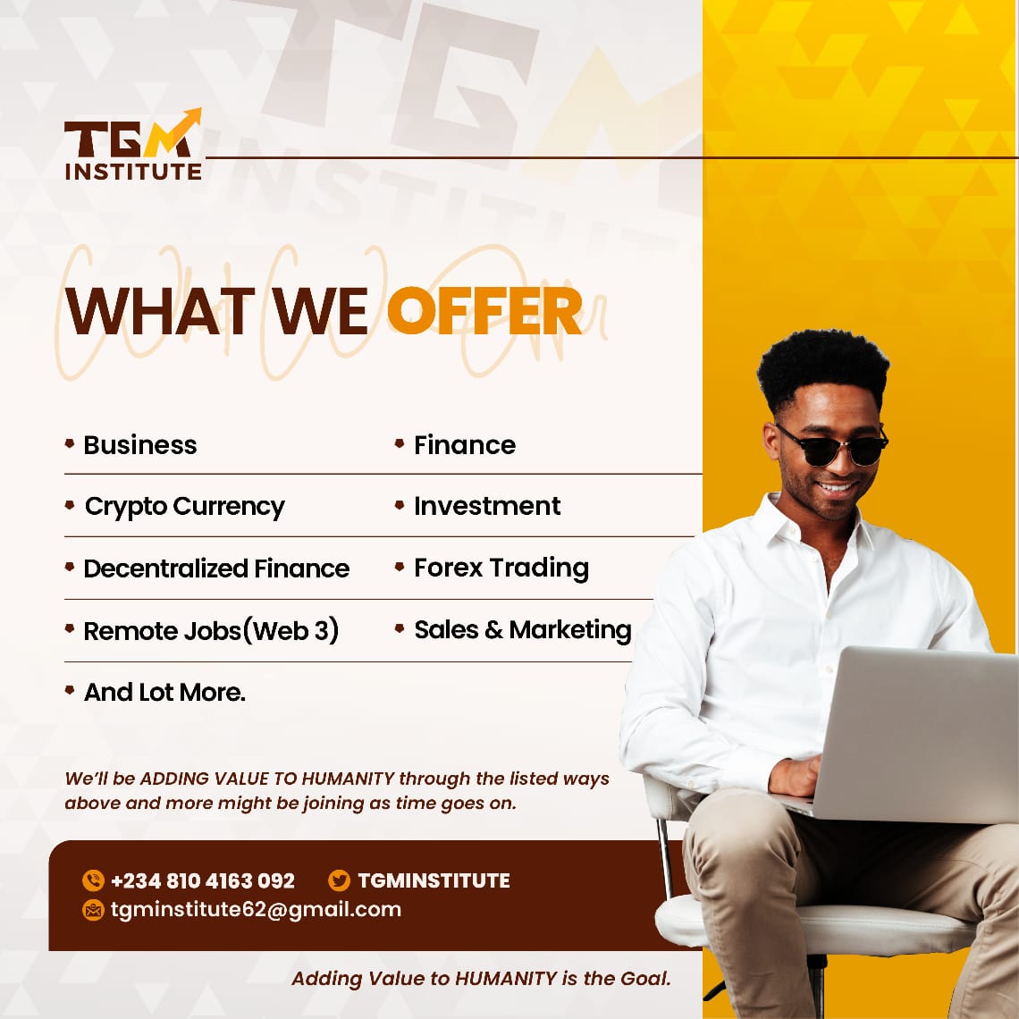TGM INSTITUTE (@TGMINSTITUTE) / Posts / X