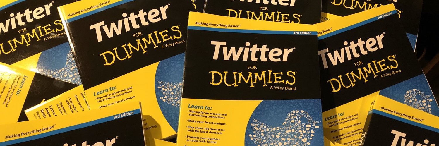 Twitter banner for @dummies