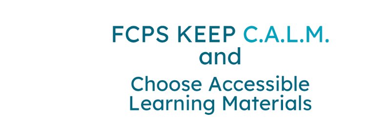 Accessibility FCPS banner