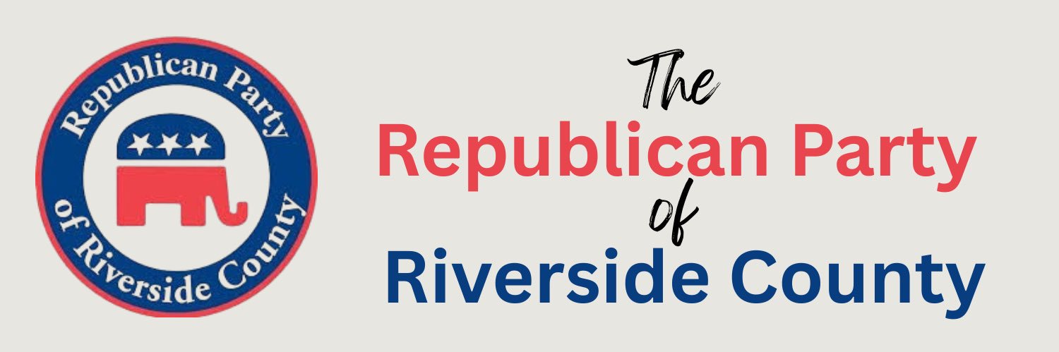 Republican Party of Riverside County's banner