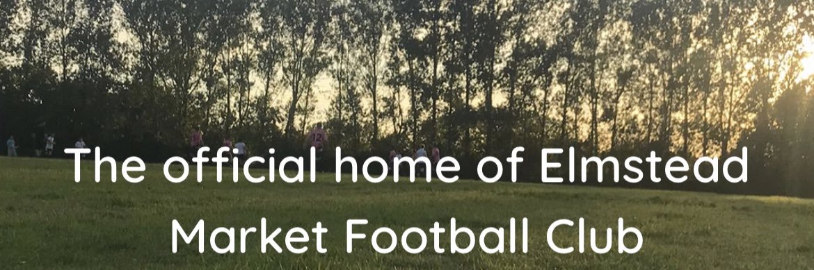 Elmstead Market Football Club's banner
