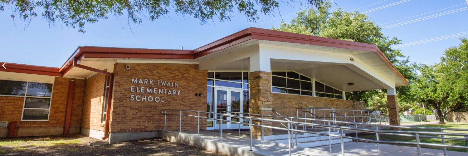 Mark Twain Elementary School banner