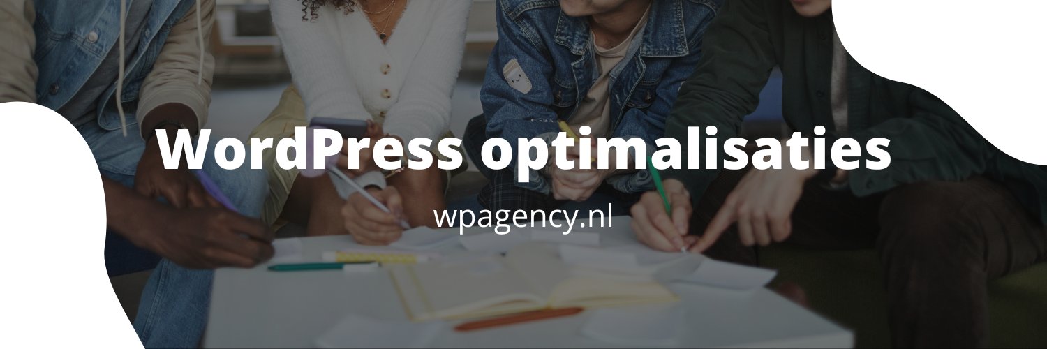 WPAGENCY | WordPress/WooCommerce optimalisaties banner