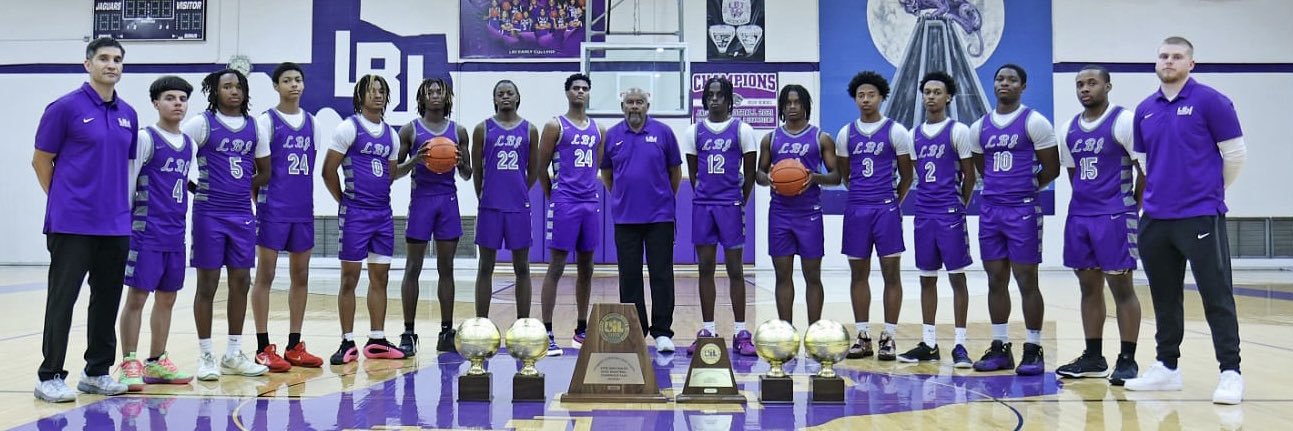 LBJ Jaguars Boys Basketball's banner
