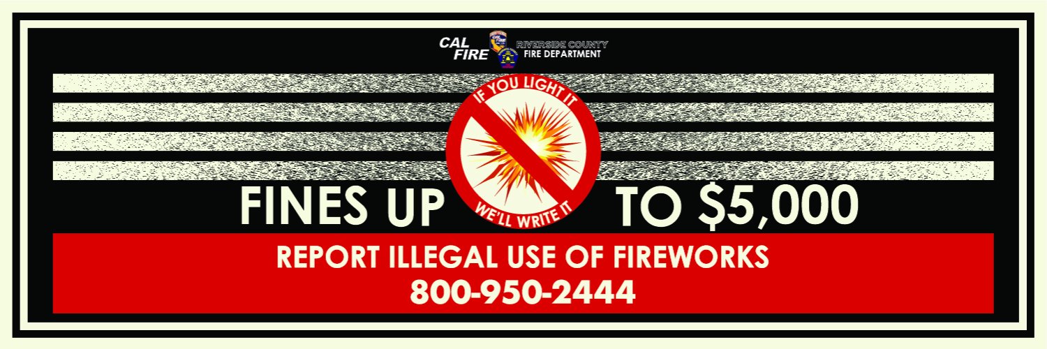 CAL FIRE/Riverside County Fire Department's banner