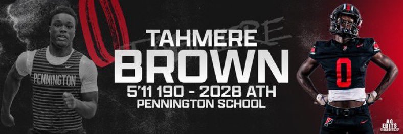 Tahmere Brown's banner