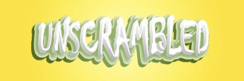 Unscrambled banner