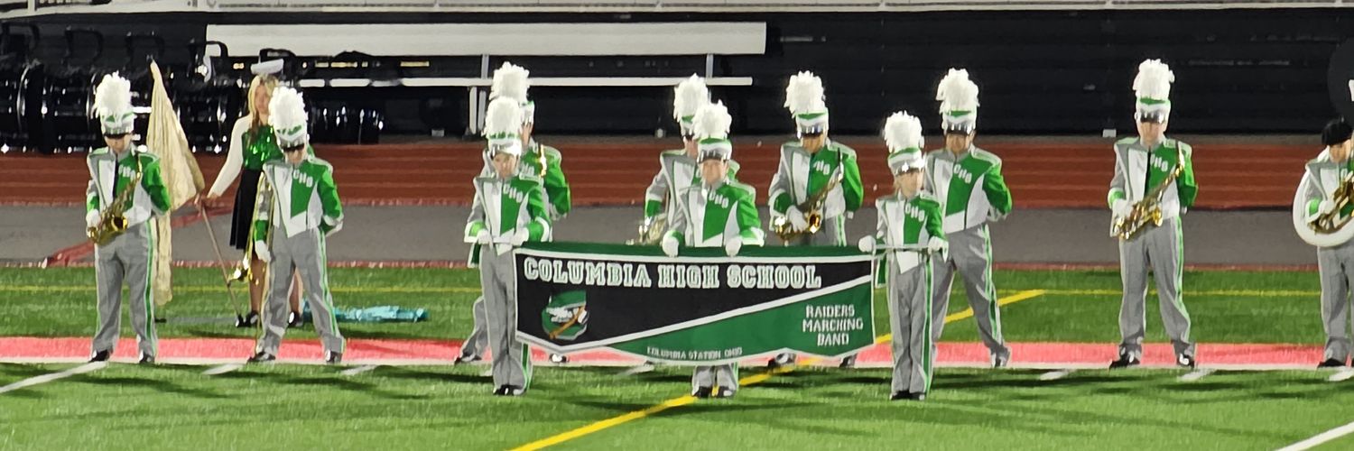 Columbia Music Boosters banner