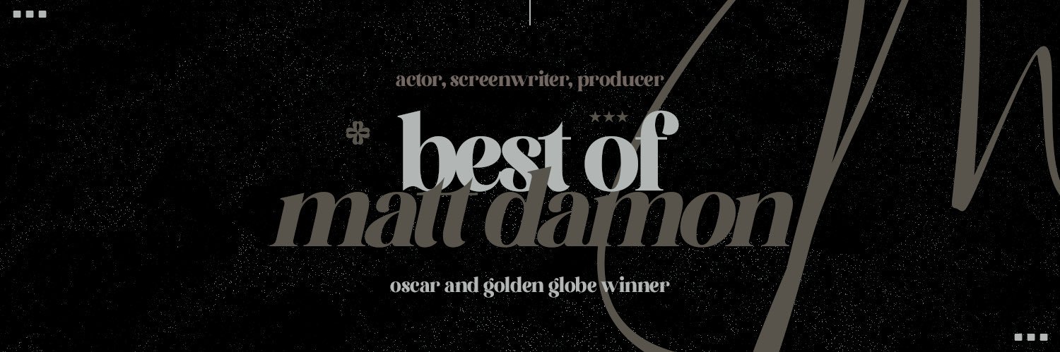 best of matt damon banner