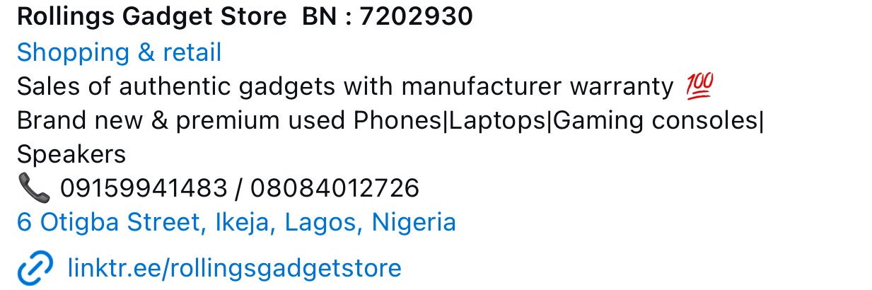 Rollings Gadget Store banner
