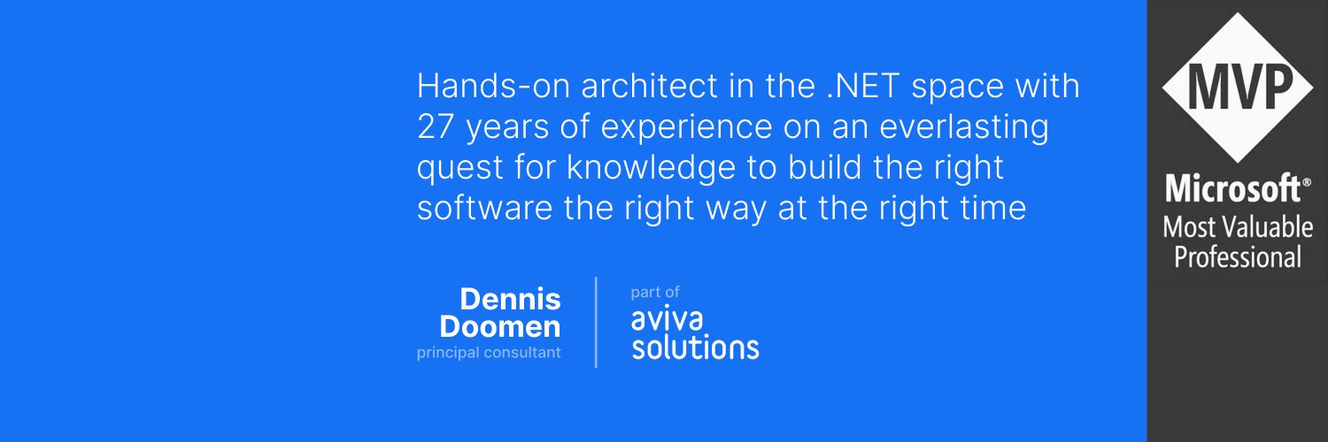 Dennis Doomen banner