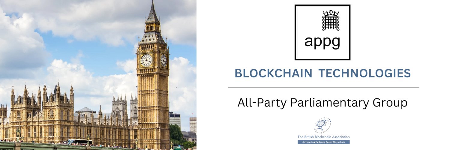 APPG for Blockchain Technologies banner