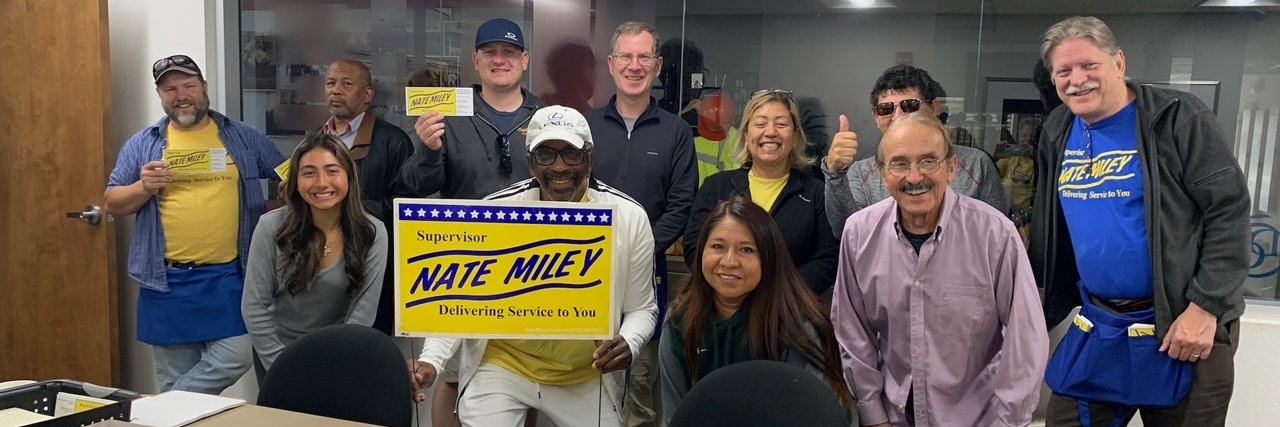 Nate Miley for Supervisor banner