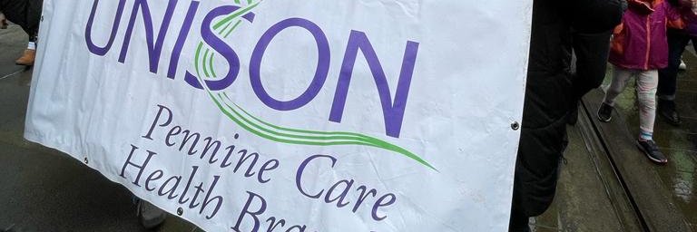 Pennine Care UNISON banner