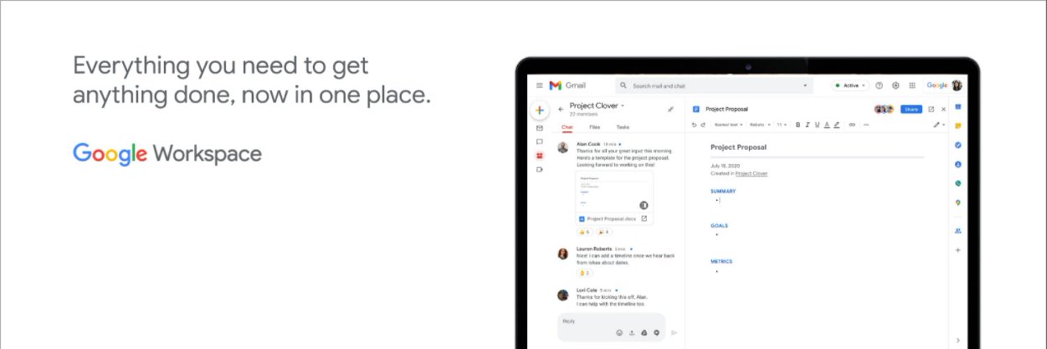 Google Workspace's banner