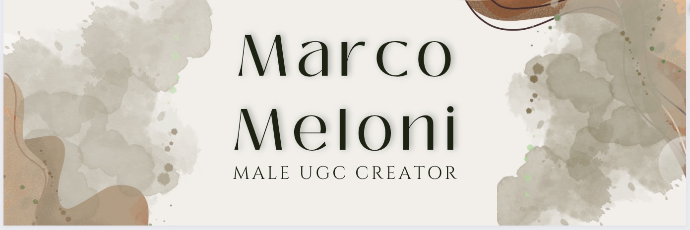 Marco | male ugc creator banner