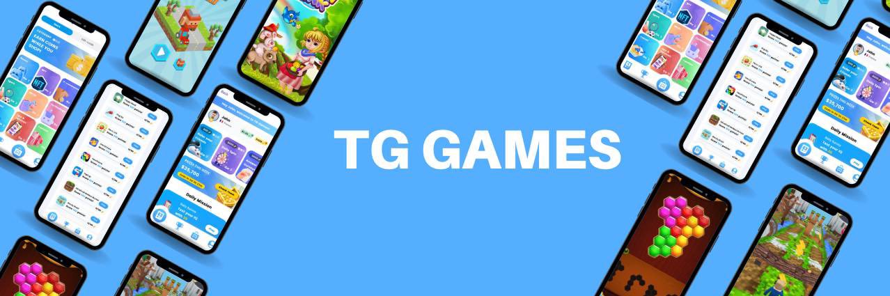 TG Games 🕹️Play 🏆Compete 💎Win Tokens banner