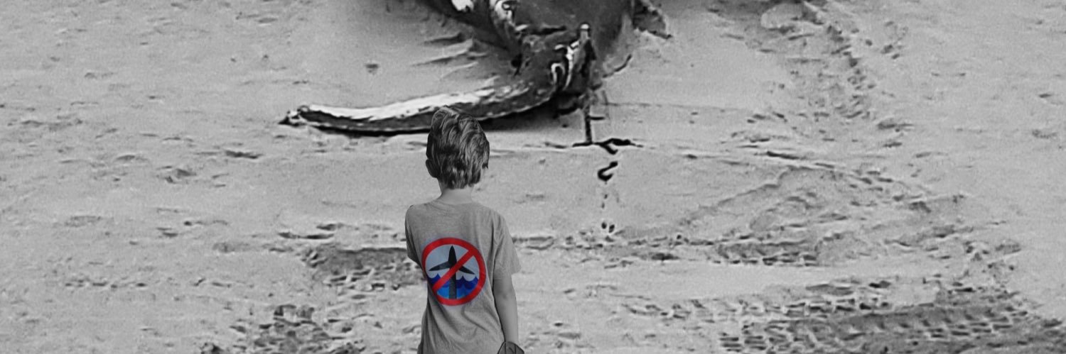 SAVE THE OCEAN FROM BIG WIND banner