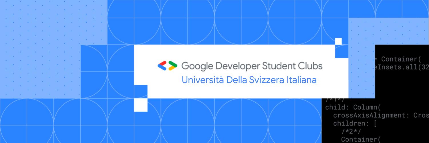 GDSC USI (Università della Svizzera italiana) banner