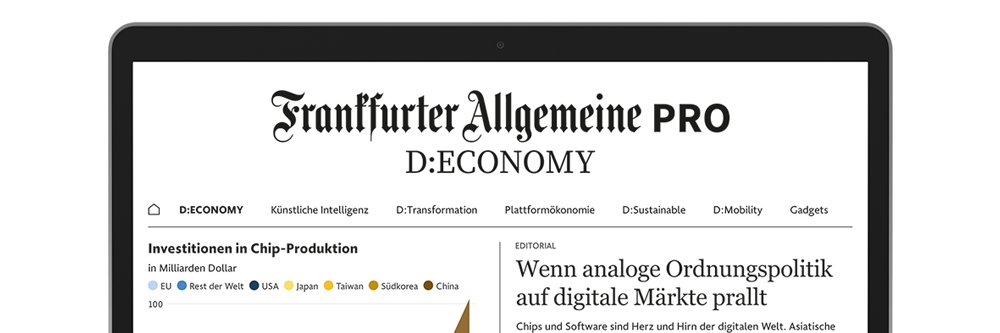 F.A.Z. PRO D:ECONOMY banner