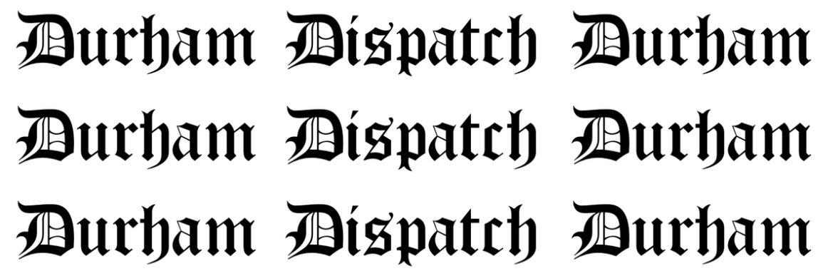 Durham Dispatch's banner