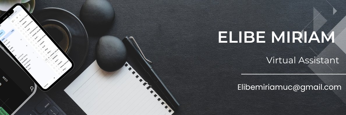 Elibe Miriam||Virtual Assistant||Excel-focused banner