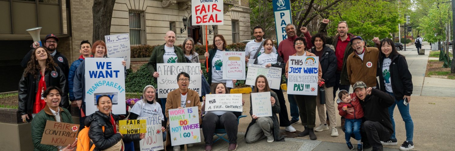 Science News Media Guild's banner