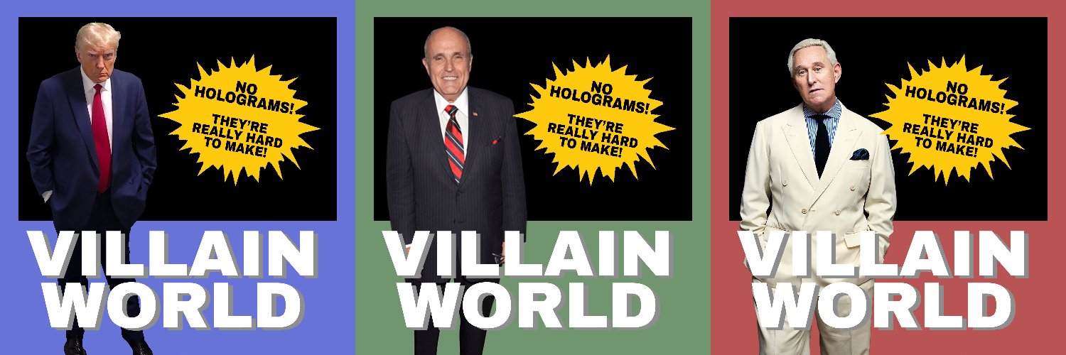 Villain World Cards banner