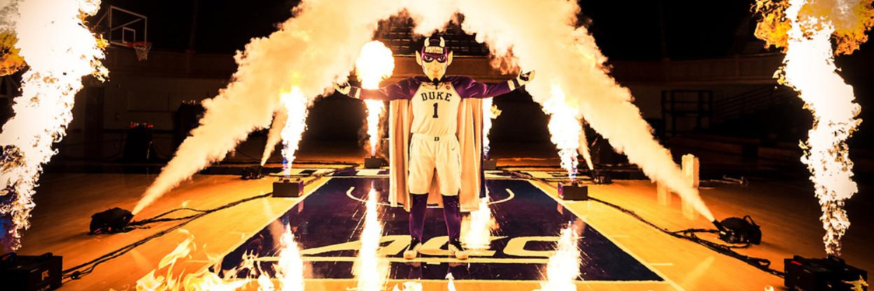 The Duke Blue Devil banner
