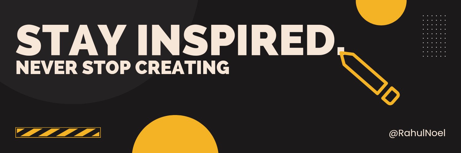 RahulNoel's profile banner image