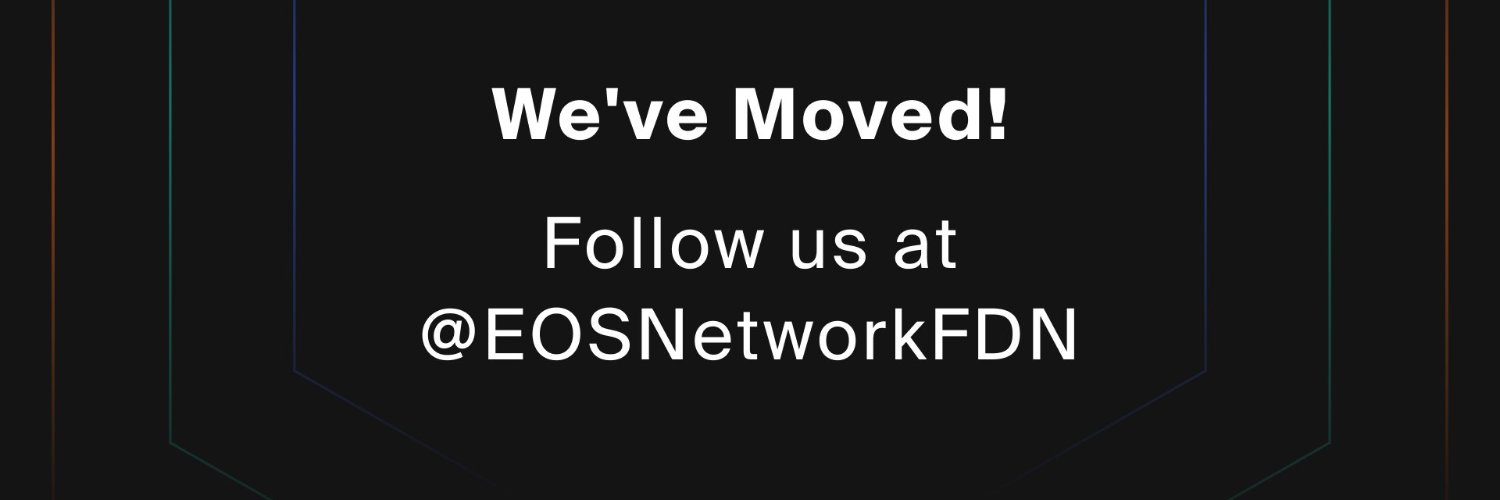 New ENF Handle - Follow @EOSNetworkFDN banner