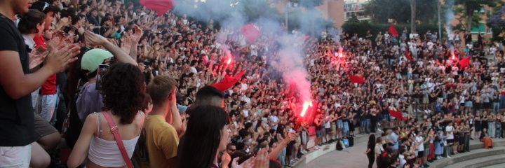 Organització Juvenil Socialista de Catalunya's banner