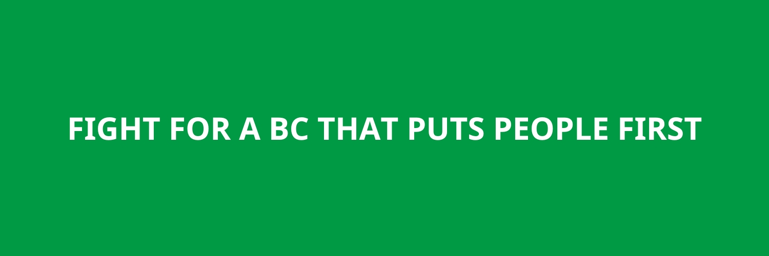 BC Green Party banner
