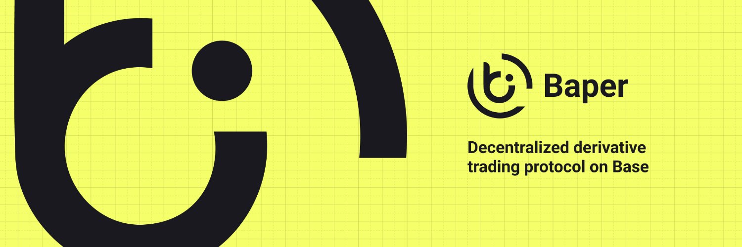 Baper | Decentralized perpetual exchange on Base banner