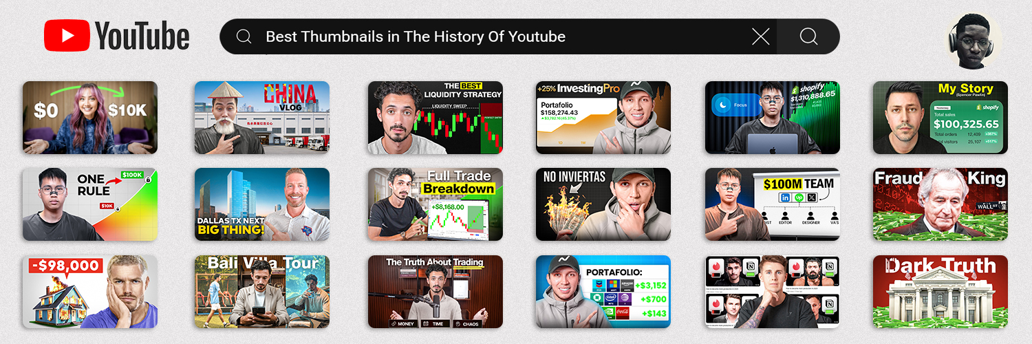 Juwon | Thumbnail designer banner