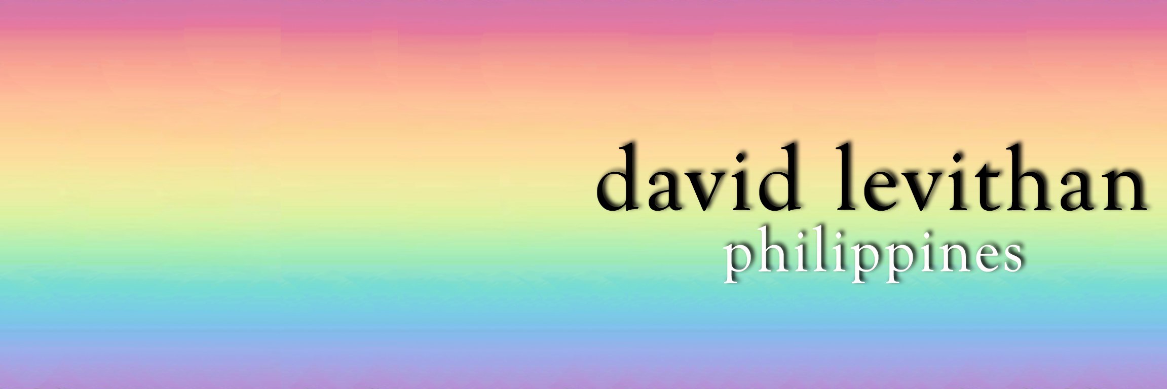 David Levithan PH 🏳️‍🌈 banner