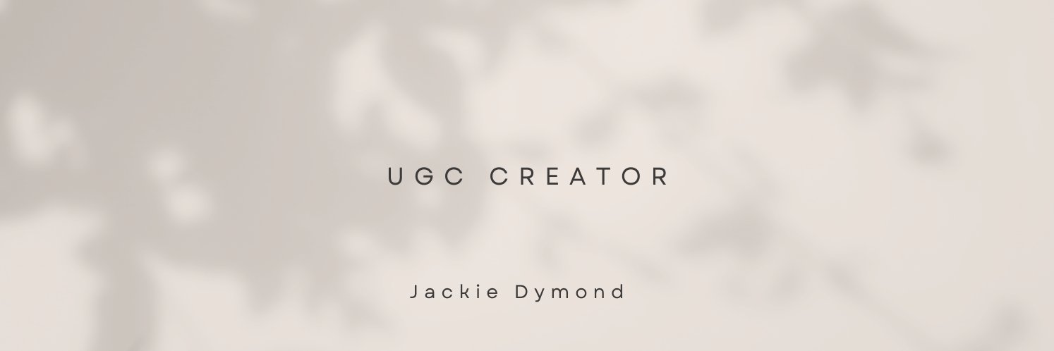 Jackie | UGC CREATOR banner