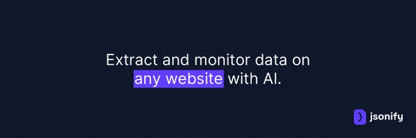 jsonify | turn web to data with AI Profile Banner